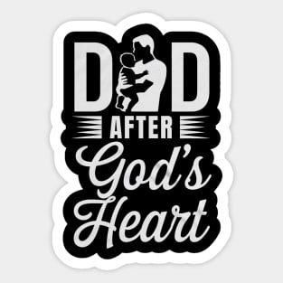 Dad After God's Heart: Faithful, Blessed, and Led by Grace Sticker